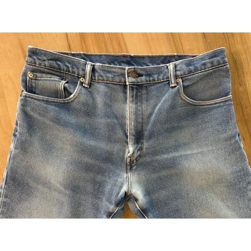 Levi's 517 Slim Bootcut Denim Blue Jeans Cotton Blend Men's 38x29 Farm Worn
